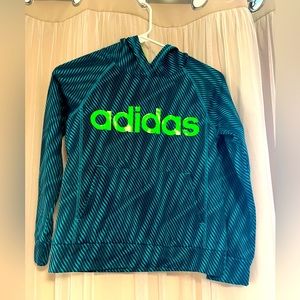 Adidas Hoodie Teal and Navy Size 8